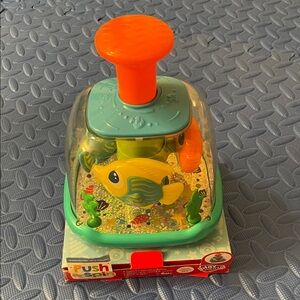 Colorful Push Pop Toy with Fish Design